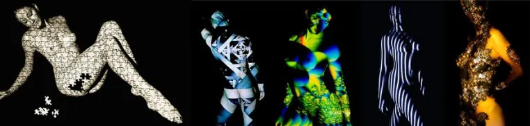 Bild: Bodypaintings aus purem Licht - Außergewöhnliche Bilder auf ihrer Haut