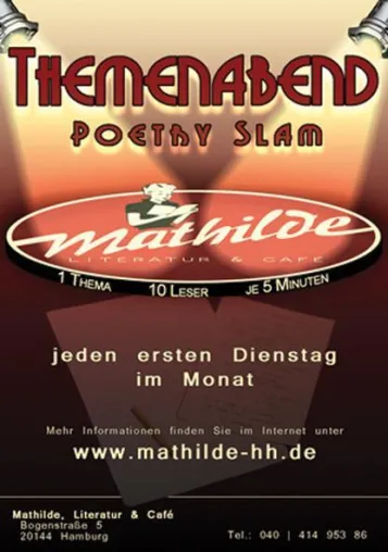 Bild: Poetry Slam zum Thema: „Entdeckungen“ am 1. Juni in der Mathilde