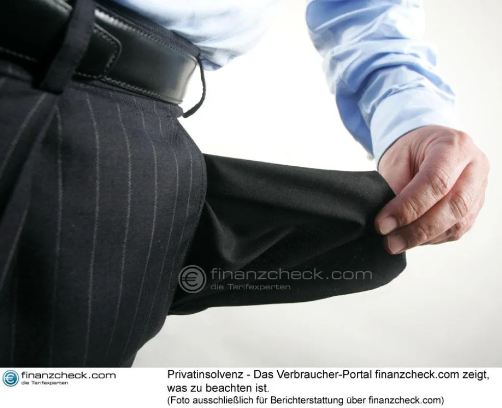 Privatinsolvenz - Das Verbraucher-Portal finanzcheck.com zeigt, was zu beachten ist.