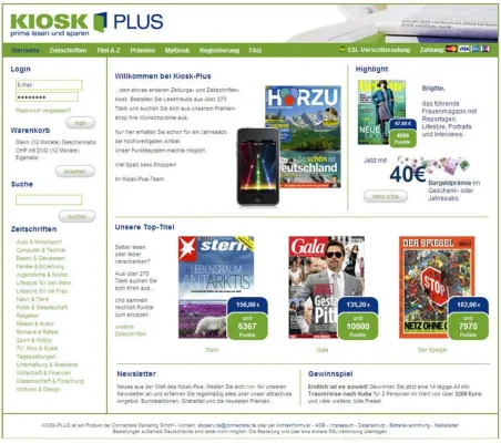 Bild: Kiosk-Plus platziert sich durch Service und Transparenz neu am Markt der Anbieter von Zeitschriftenabonnements