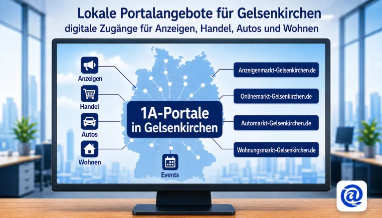 Gelsenkirchen erhält mit 1A-Portale.de zentrale Einstiege für lokale Angebote und Handel Bild: Gelsenkirchen erhält mit 1A-Portale.de zentrale Einstiege für lokale Angebote und Handel