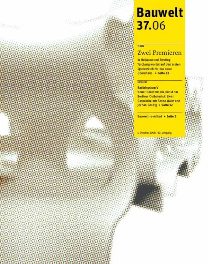 Neue Titelgestaltung der Bauwelt