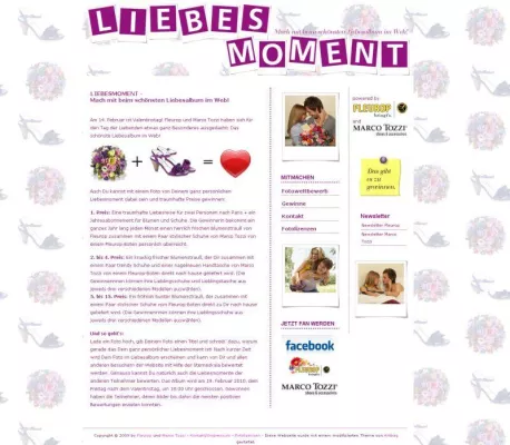 Bild: Das schönste Liebesalbum im Web: liebesmoment.de