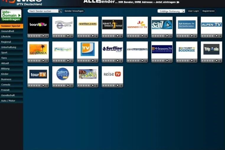 iptv.de – Neues Sommer-Special mit 20 interessanten IPTV-Sendern Bild: iptv.de – Neues Sommer-Special mit 20 interessanten IPTV-Sendern