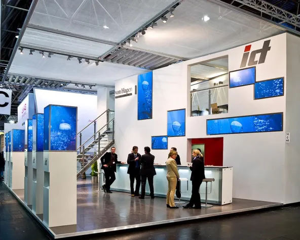 Bild: ict auf der EuroShop 2008, Düsseldorf - Zukunftsorientierte Mediatektur