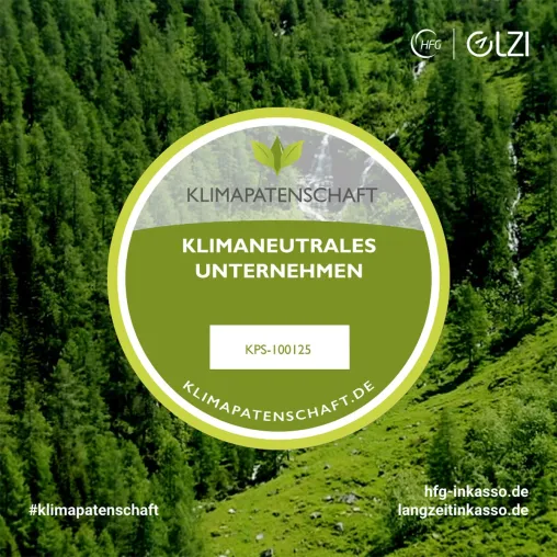 Bild: HFG Gruppe erstes klimaneutrales Inkassounternehmen Deutschlands