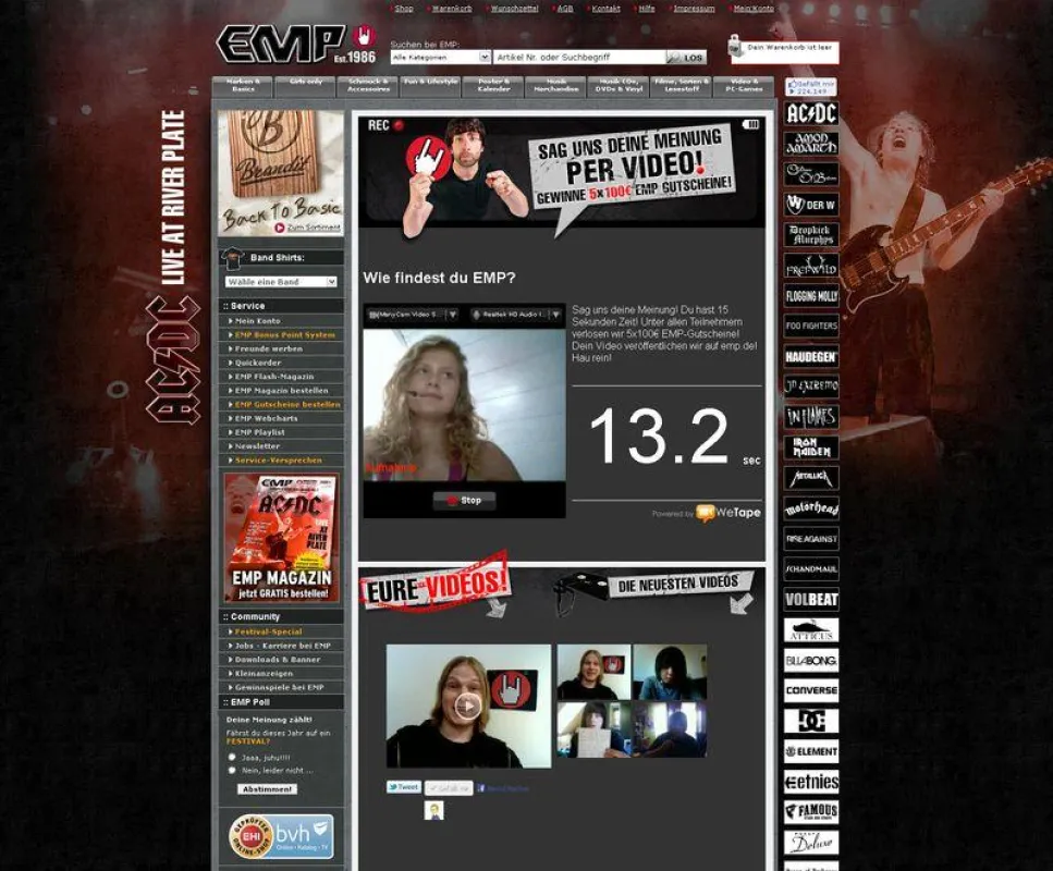 EMP Videokundenmeinungen via WeTape