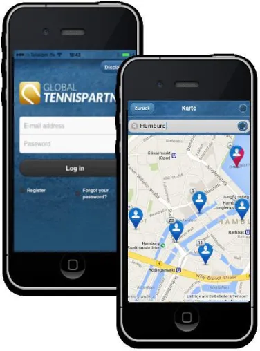 Global-Tennispartner - DIE Tennis App - Ein weltweit erfolgreiches Start-Up geht in die nächste Runde. Bild: Global-Tennispartner - DIE Tennis App - Ein weltweit erfolgreiches Start-Up geht in die nächste Runde.