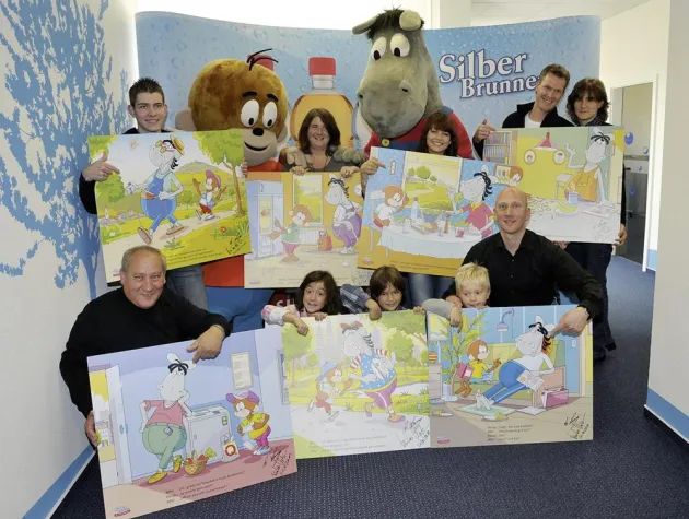 Bild: Äffle und Pferdle in den Mund gelegt