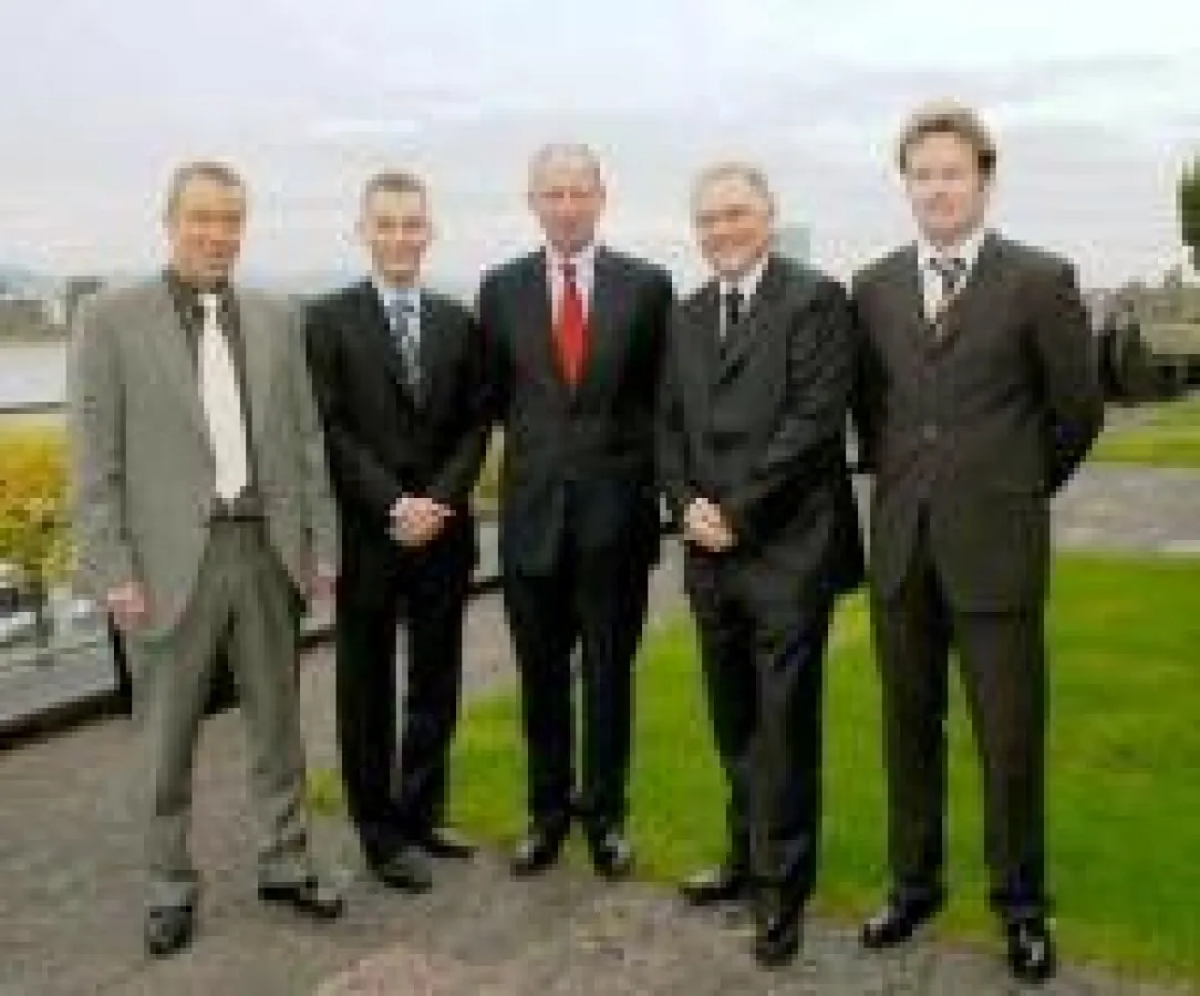 v.l. Jürgen Schmitt (Aktien-Monitor), Arnulf Billerbeck (Market Trader), Friedrich Lange (Oxford Club), Jürgen Nowaki (Target Trader), Markus Miller (Kapital & Steuern vertraulich)