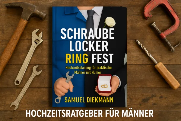 Bild: "Schraube locker - Ring fest" - Der erste Hochzeitsratgeber, der Männer wirklich abholt