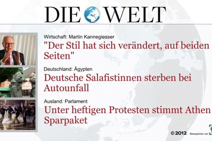 Bild: DIE WELT auf TV-Wartezimmer