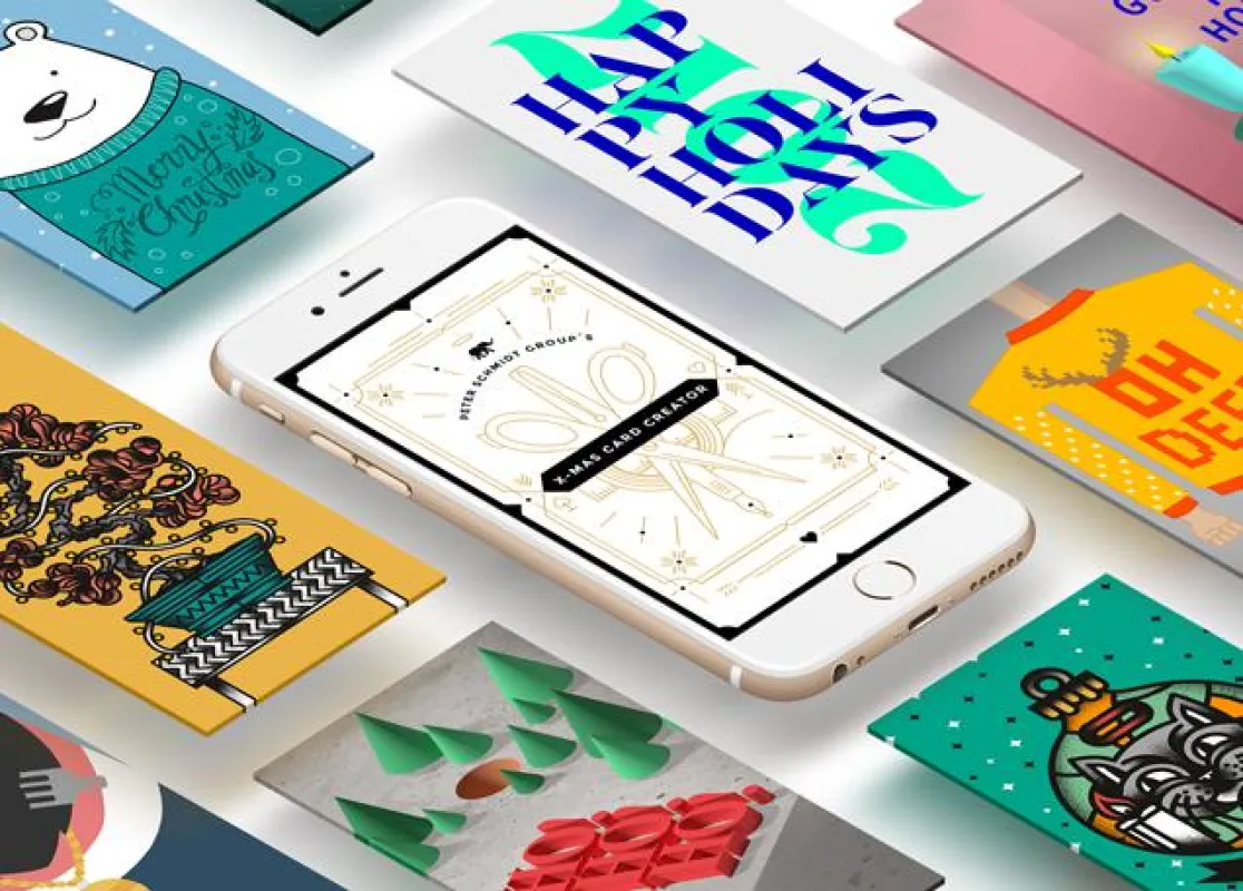 Der X-Mas Card Creator generiert mit individuellen Designs Spenden für 