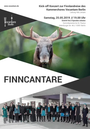 Bild: A-cappella-Konzert „FINNCANTARE“ des Kammerchores Vocantare