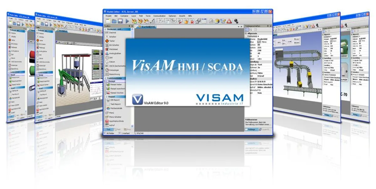 VisAM HMI/SCADA Version 9 in komplett neuer Optik.