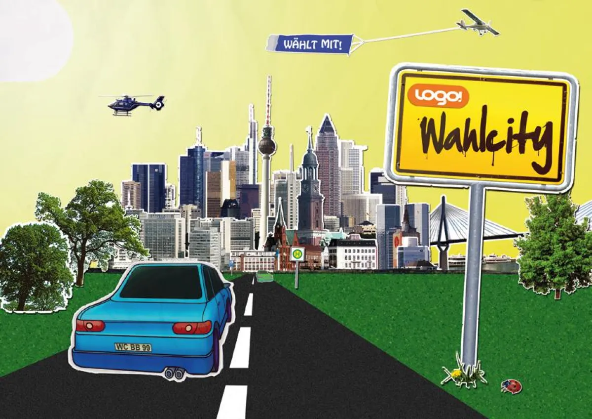 ZDF startet logo!Wahlcity