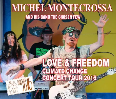 Bild: Michel Montecrossa’s Video Einladung zur ’Love & Freedom’ Climate Change Concert Tour 2016