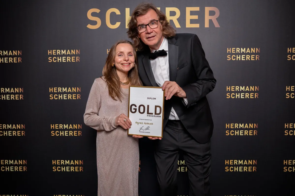 Auszeichnung Agnes Kollewe und Herrmann Scherer (© Justin Bock)