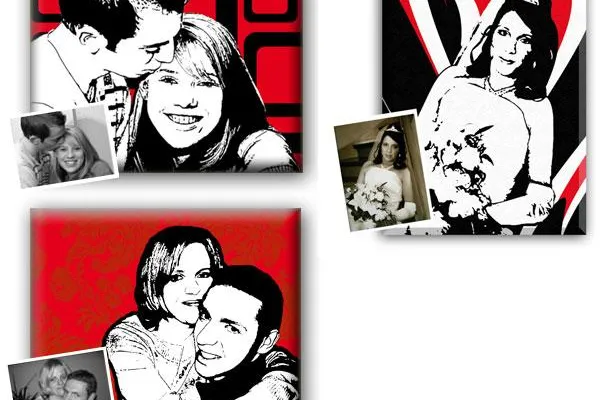 Bild: Originelle Geschenkidee zu Weihnachten: Das eigene Foto als Kunstwerk im Retro- oder Pop-Art Stil