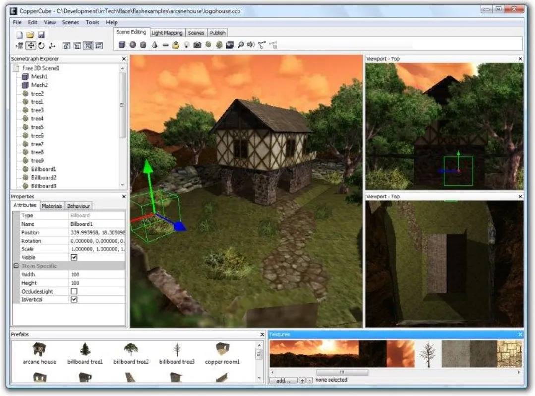 Der CopperCube Editor