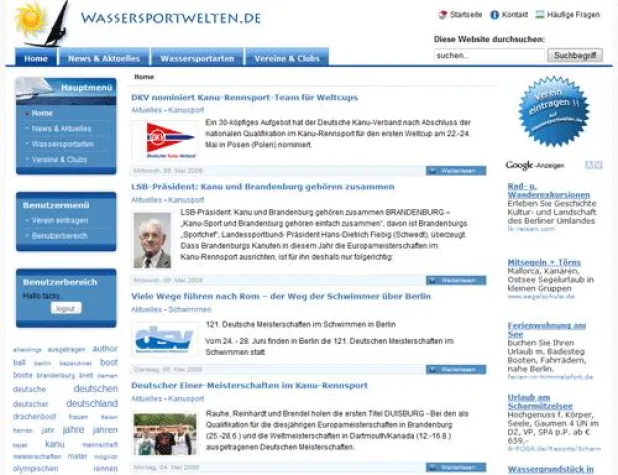 Bild: Wassersportverein und Wassersportschulen können sich kostenlos präsentieren