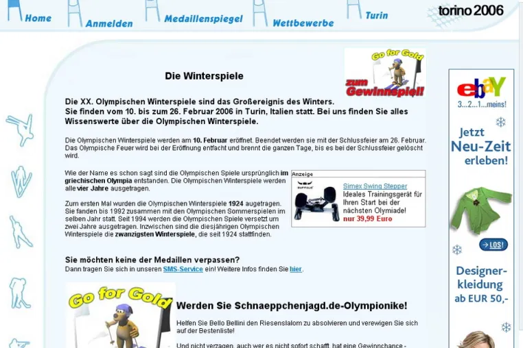 Die XX. Olympischen Winterspiele bei Schnaeppchenjagd.de: Eine SMS bei jeder Medaille Bild: Die XX. Olympischen Winterspiele bei Schnaeppchenjagd.de: Eine SMS bei jeder Medaille