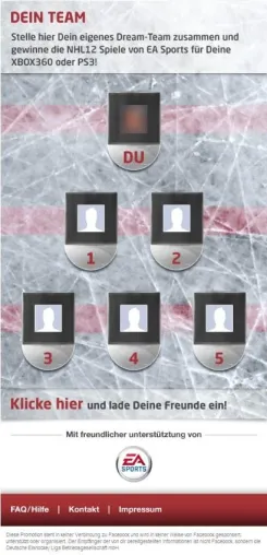 Bild: Die Deutsche Eishockey Liga (DEL) präsentiert neue Facebook-Anwendungen von der Haimspiel Media GmbH