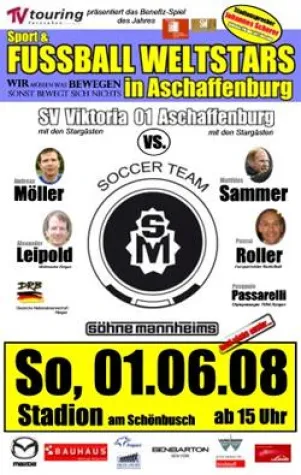 Bild: Fusballbenefizspiel mit prominenter Beteiligung