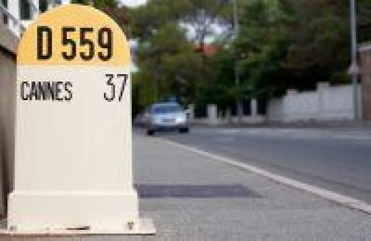 Der Kilometerstein entlang einer Straße ist ein Beispiel für den Einsatz der linearen Referenzierung (LRS)