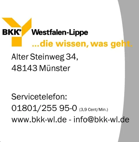 BKK Westfalen-Lippe gründet kassenübergreifende Task Force Bild: BKK Westfalen-Lippe gründet kassenübergreifende Task Force