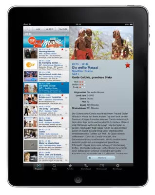 Bild: TV Movie für den iPad/Europas härteste Filmredaktion präsentiert Applikation für den neuen Reader von Apple