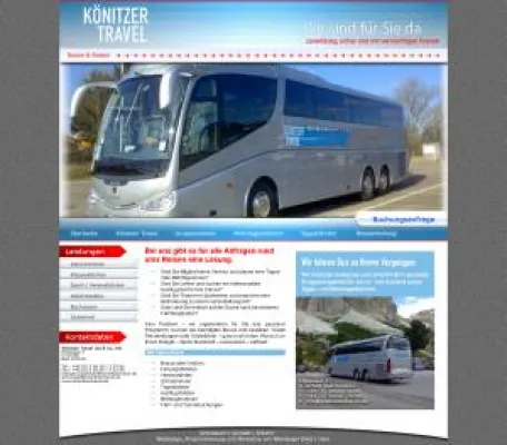 Bild: Eine neue Internetpräsenz für das Busunternehmen “Könitzer Travel”