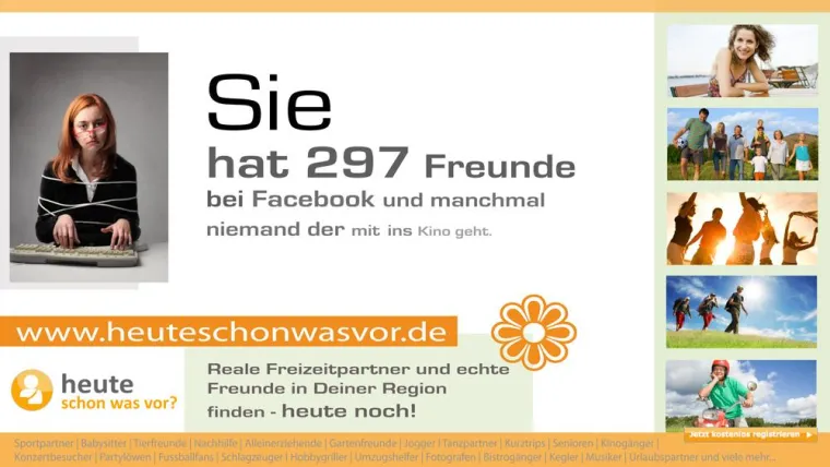2 Jahre Freunde und Freizeitpartner finden mit "heuteschonwasvor" Bild: 2 Jahre Freunde und Freizeitpartner finden mit "heuteschonwasvor"