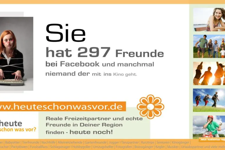 Bild: 2 Jahre Freunde und Freizeitpartner finden mit "heuteschonwasvor"