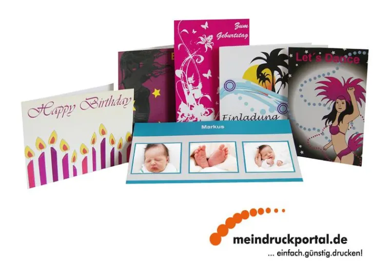 meindruckportal.de erweitert Angebot um Gruß- und Einladungskarten Bild: meindruckportal.de erweitert Angebot um Gruß- und Einladungskarten