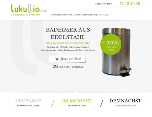 Bild: 1. B2B Live Shopping Portal für Gastronomie und Hotelleriefachartikel ist online