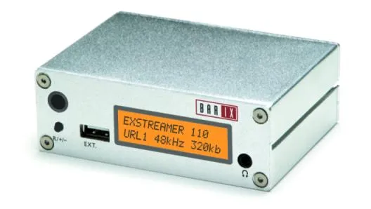 Bild: Barix Exstreamer-110 - IP-Audio Decoder für Einzelhandel, Hotellerie und Gastronomie