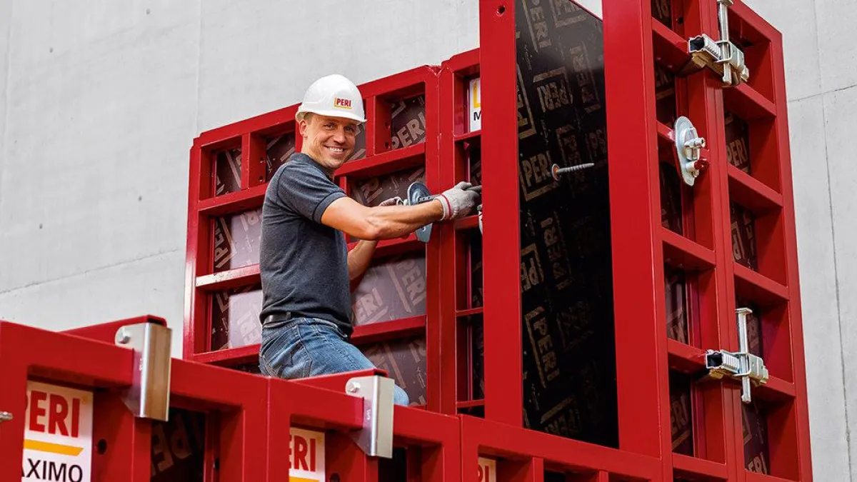 Die MAXIMO Rahmenschalung ist ganzheitlich auf die Technik des einseitigen Ankerns abgestimmt.