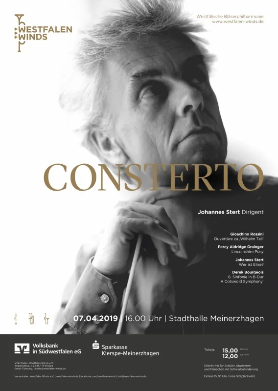 CONSTERTO - Konzertplakat Westfalen Winds - Bild: Westfalen Winds e.V.