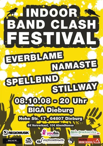 Bild: Vier Bands live beim ersten „Indoor Band Clash Festival“ in Dieburg