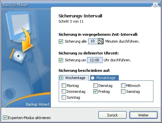 BackUp Maker 4.0: Nicht jammern, sondern vorbeugen Bild: BackUp Maker 4.0: Nicht jammern, sondern vorbeugen