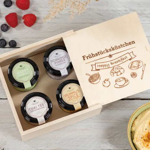 Bild: NEU von wellnuss Premium Präsente: hochwertige Geschenkbox für Frühstücks-Fans