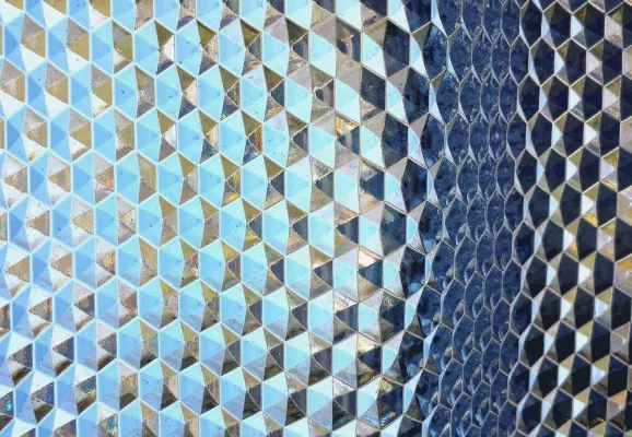 Bild: Polycarbonat-Wellplatte mit Wabenstruktur