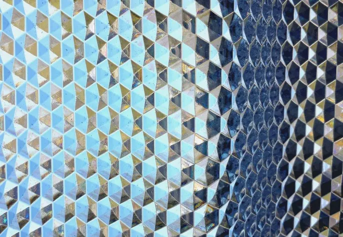 Bild: Polycarbonat-Wellplatte mit Wabenstruktur
