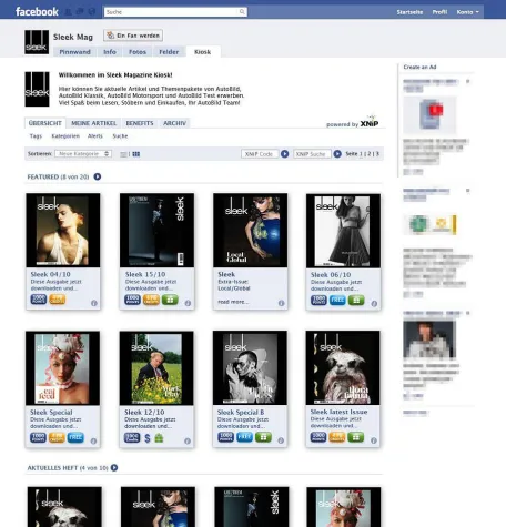 Bild: Picturesafe bietet neue Anwendung für Facebook: Den virtuellen Zeitschriften-Kiosk mit Paid-Content