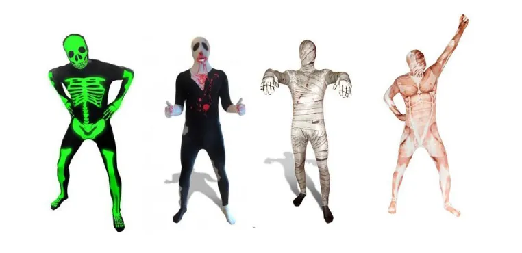 Bild: Halloween Trend 2012: nachtleuchtende Morphsuit