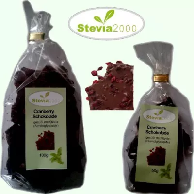 Bild: Stevia2000 Cranberry Schokolade - zuckerfreie Alternative