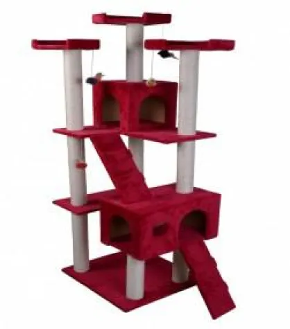 Bild: Der Katzenbaum als Reich des Stubentigers