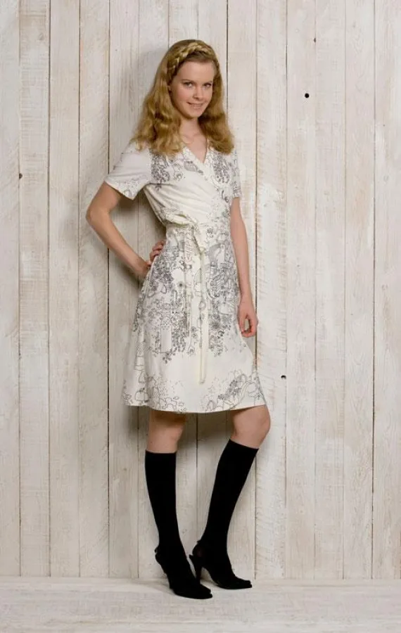 Wickelkleid aus der Nanso-Fairtrade-Kollektion, Preis: ca 79,00 Euro.