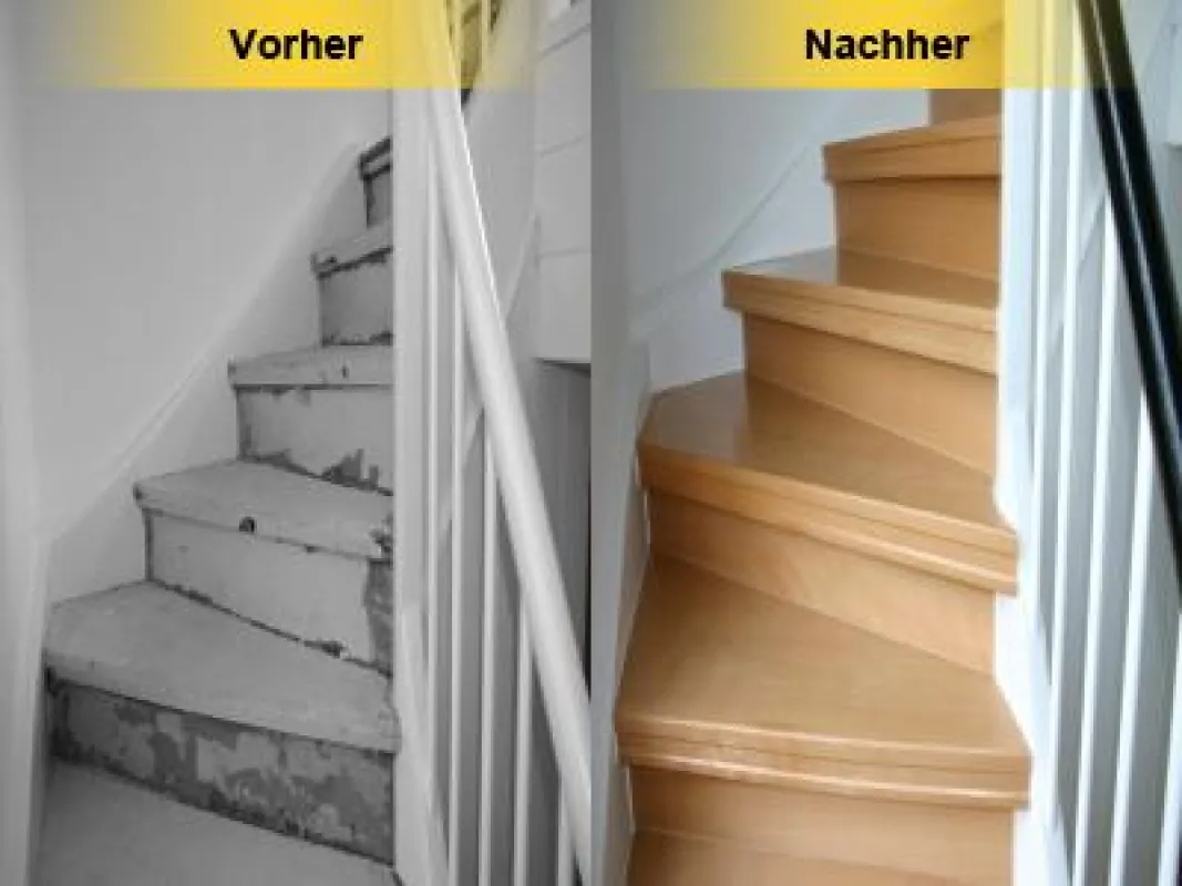 Treppenrenovierung Buche